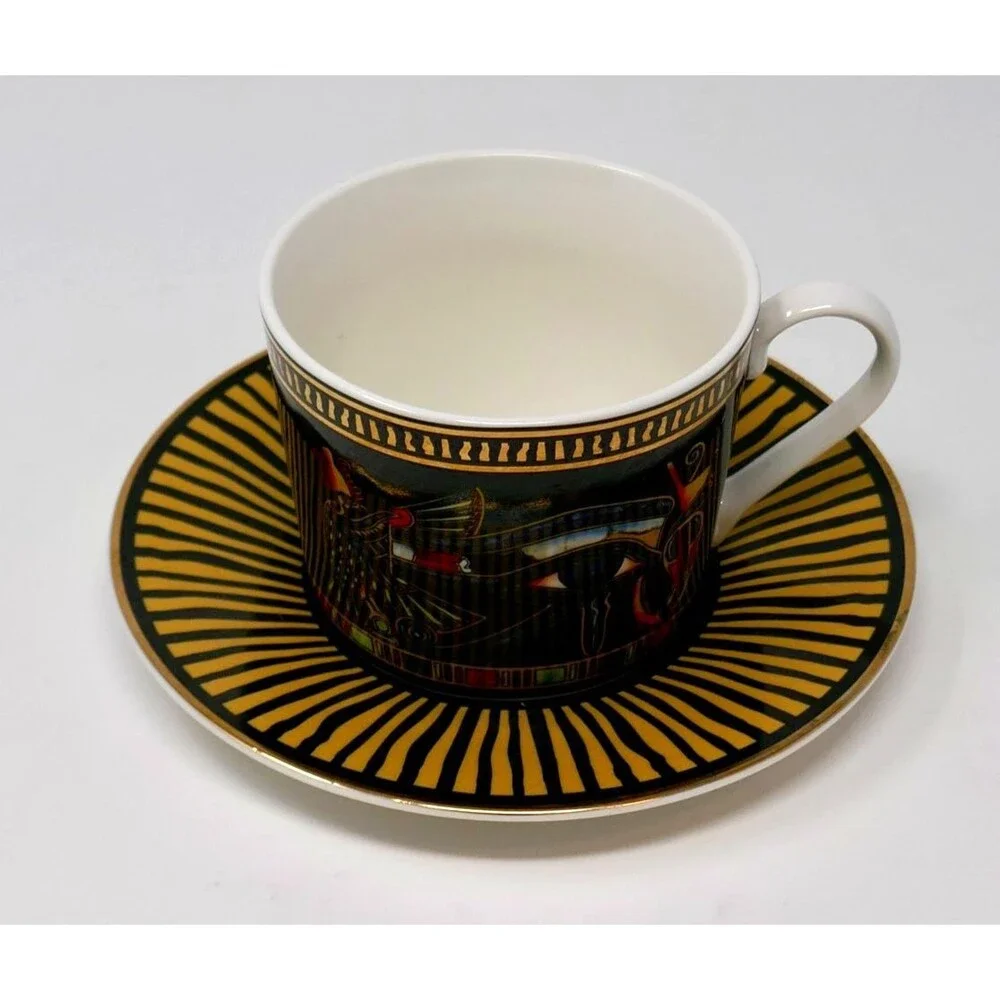 The Play Agency King Tut Black Eye of Ra Bone China Cup & Saucer